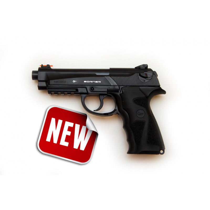 Pistolet Co2 culasse fixe BORNER SPORT 306M cal. 4.5mm BB's